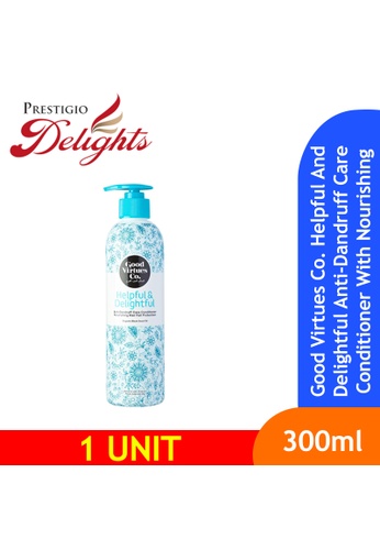 Prestigio Delights Good Virtues Co. Helpful And Delightful Anti-Dandruff Care Conditioner With Nourishing Hair Fall Protection 300ml (0181) 8A495ES94DC37FGS_1