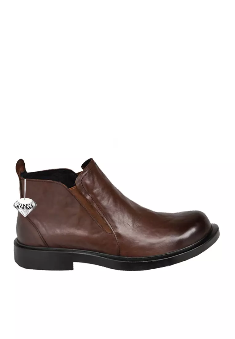 Discount on Twenty Eight Shoes  shoes - SKU: VANSA Vintage Top Layer Cowhide Chelsea Boots VSM-B-8950