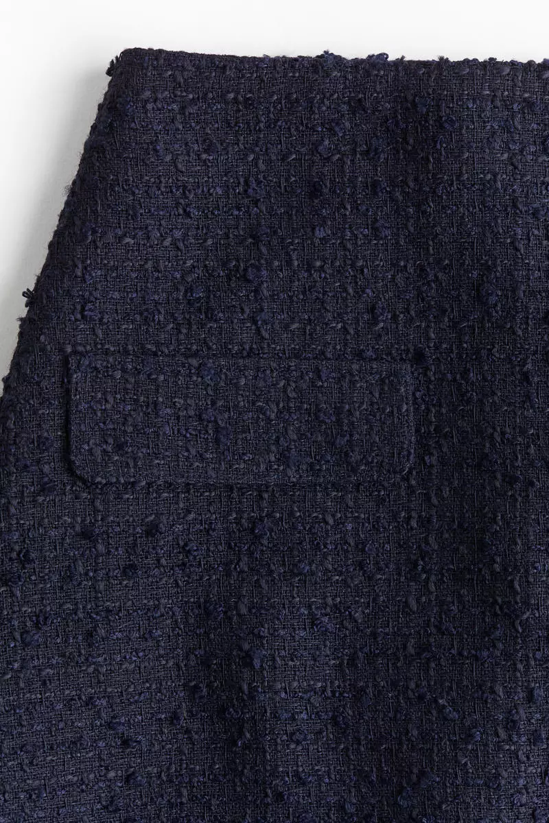 Bouclé-weave skirt