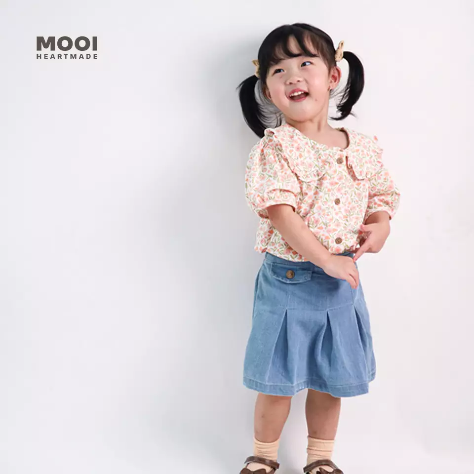 Mooi Atasan Anak Perempuan Loony Top - Pink Blossom