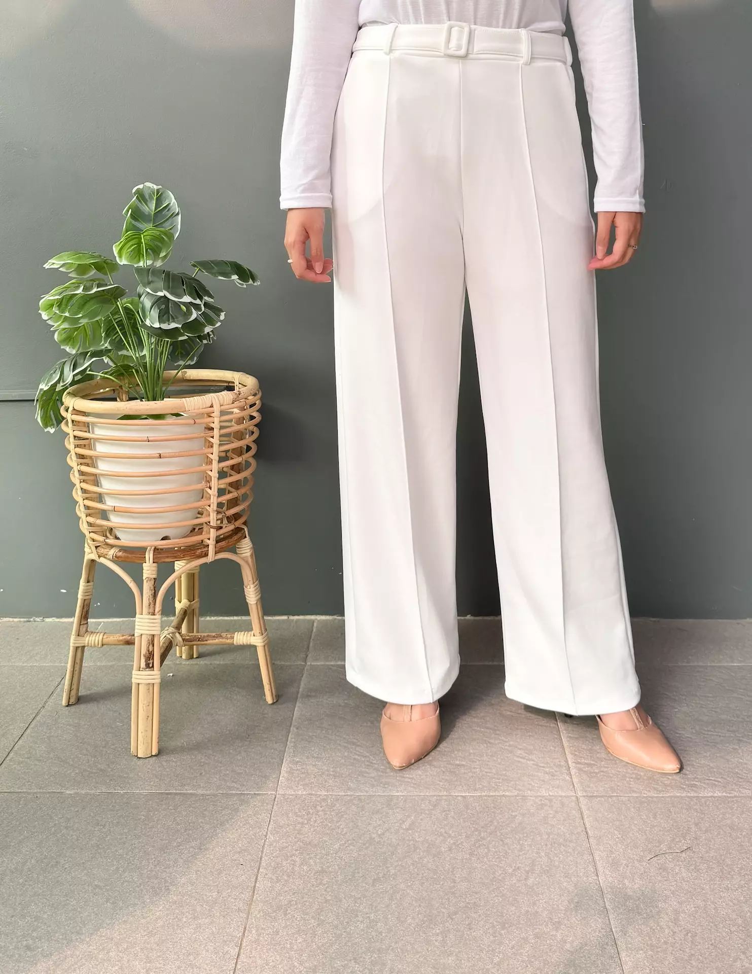 Celana Wanita Officer Pants PUTIH Premium 