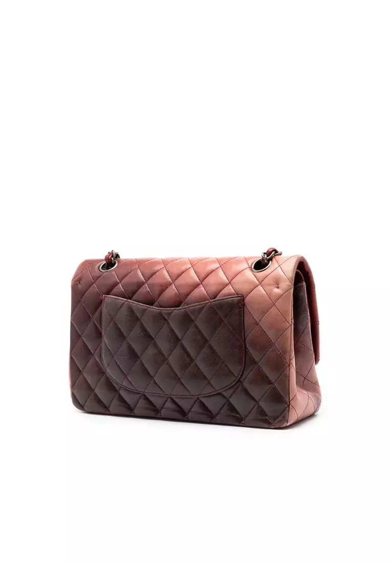 Pre-Loved Chanel Medium Classic Lambskin Ombre Double Flap