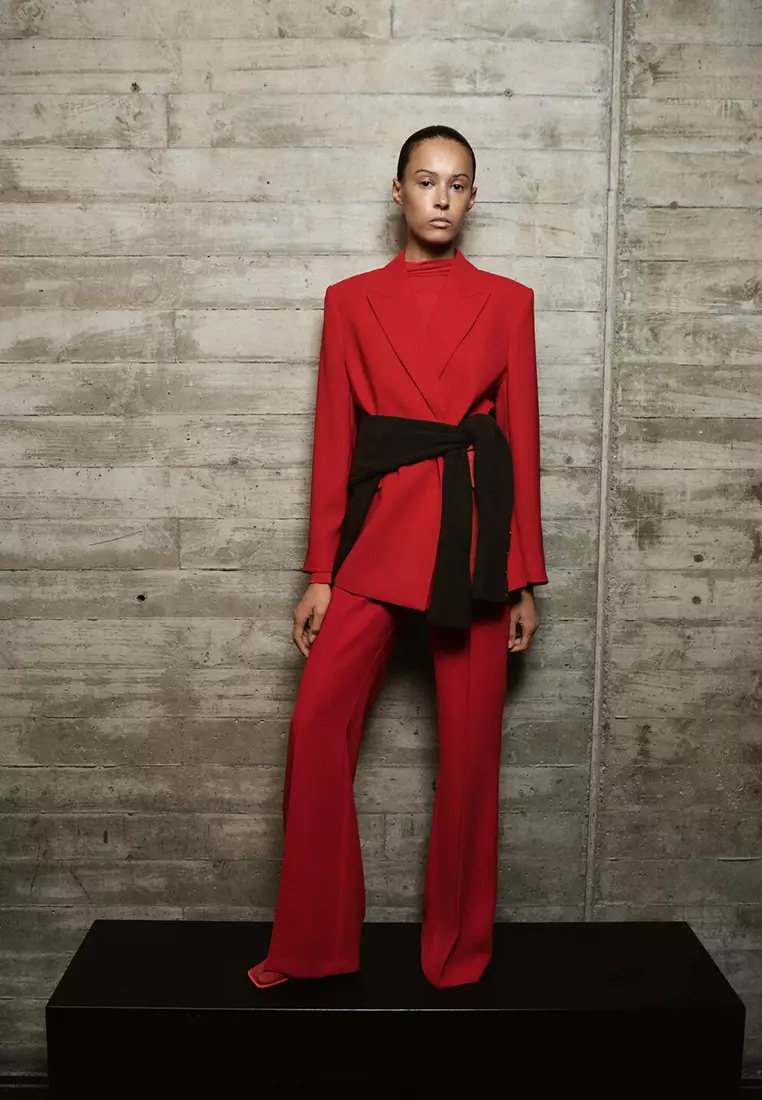 High-Waist Suit Trousers