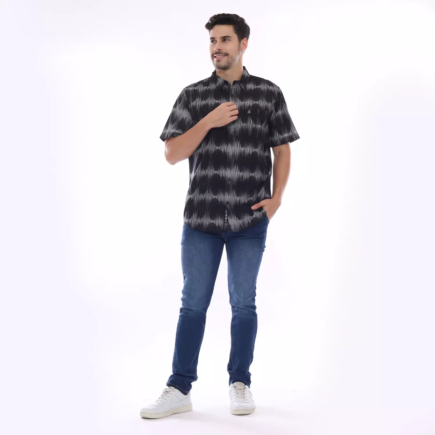 Juice Ematic Kemeja Lengan Pendek Pria Soundy Planet Surf