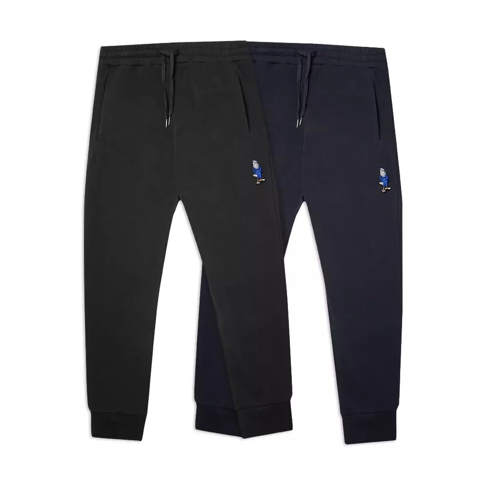 Manga Capsule Eagle Patch Sweatpants Black
