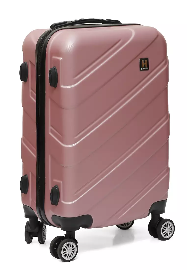 Carlton Koper Hardcase Unisex Size 20Inch Suitcase Combination Lock Large Compartment Material ABS+PVC Coated ORIGINAL - Pink