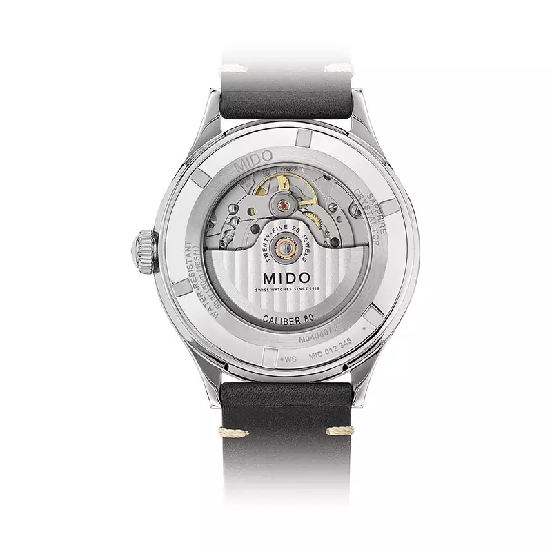 Jam Tangan Pria MIDO Multifort M040.407.16.060.00 Patrimony Automatic Anthracite Dial Black Leather Strap