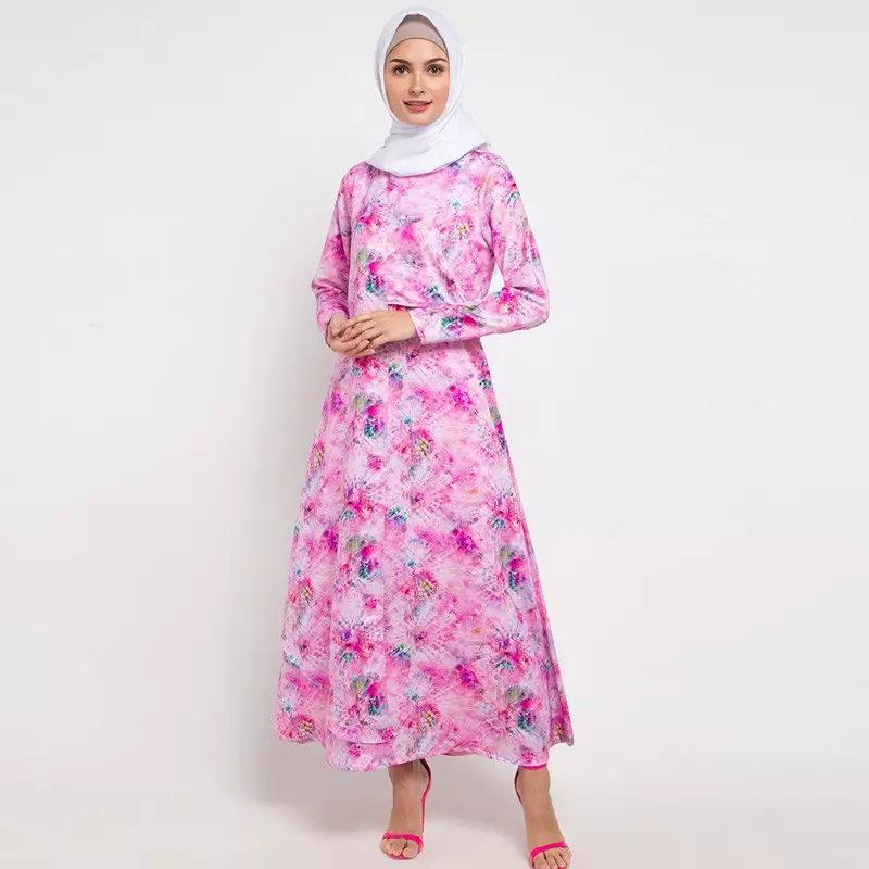 Maria Maxi Dress In Pink Print