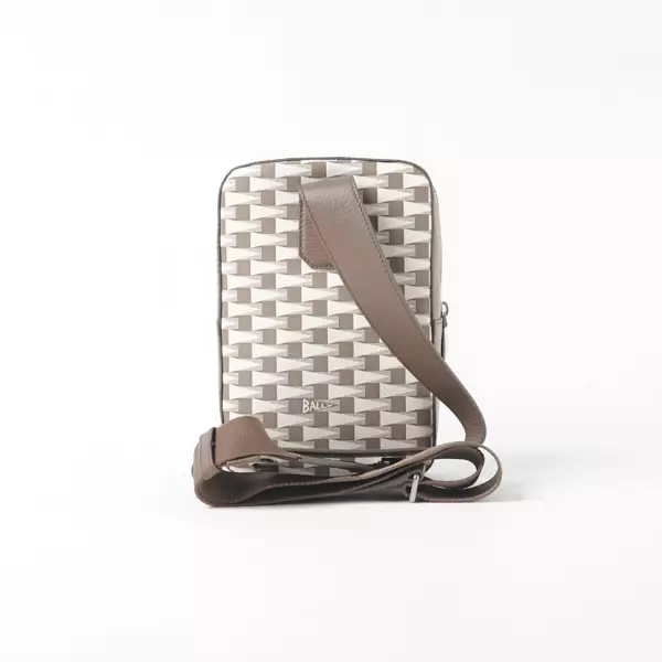 Tas BALLY PENNANT MONOGRAM CREAM SLING BAG 100% ORIGINAL