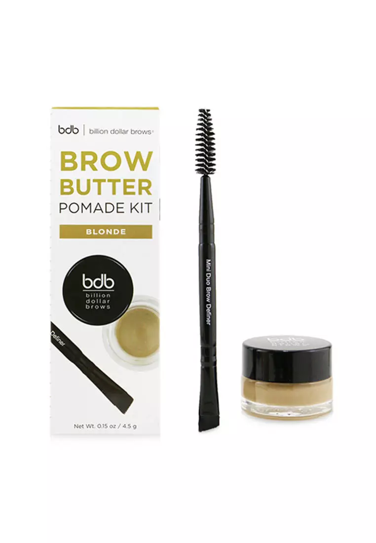 BILLION DOLLAR BROWS - Brow Butter Pomade Kit: Brow Butter Pomade + Mini Duo Brow Definer - # Blonde 2pcs