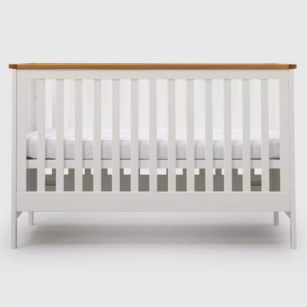 Mothercare Lulworth Cot Bed White/Pine - Tempat Tidur Bayi