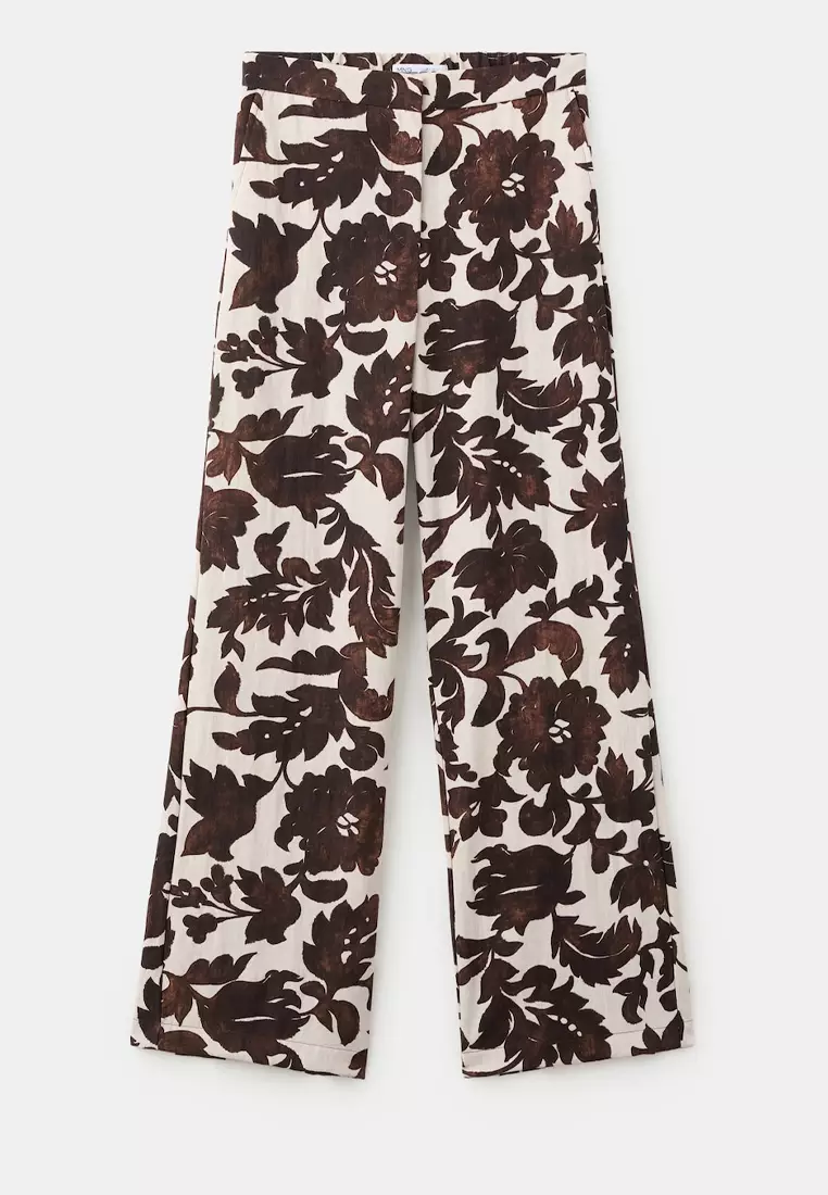 Floral Print Trousers