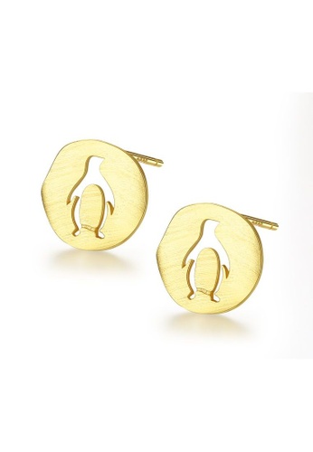 Rouse gold S925 Korean Animal Stud Earrings CEE02AC76B8757GS_1