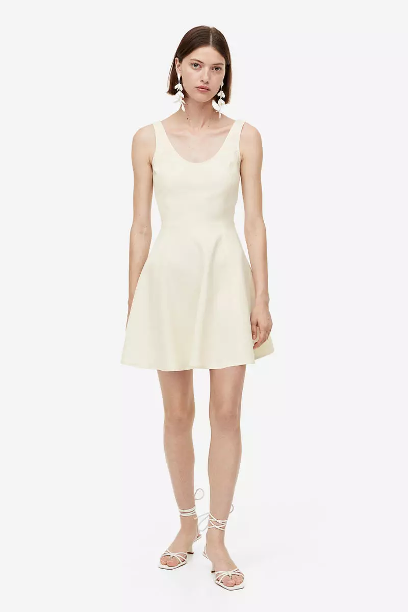 H&m fit and outlet flare dress