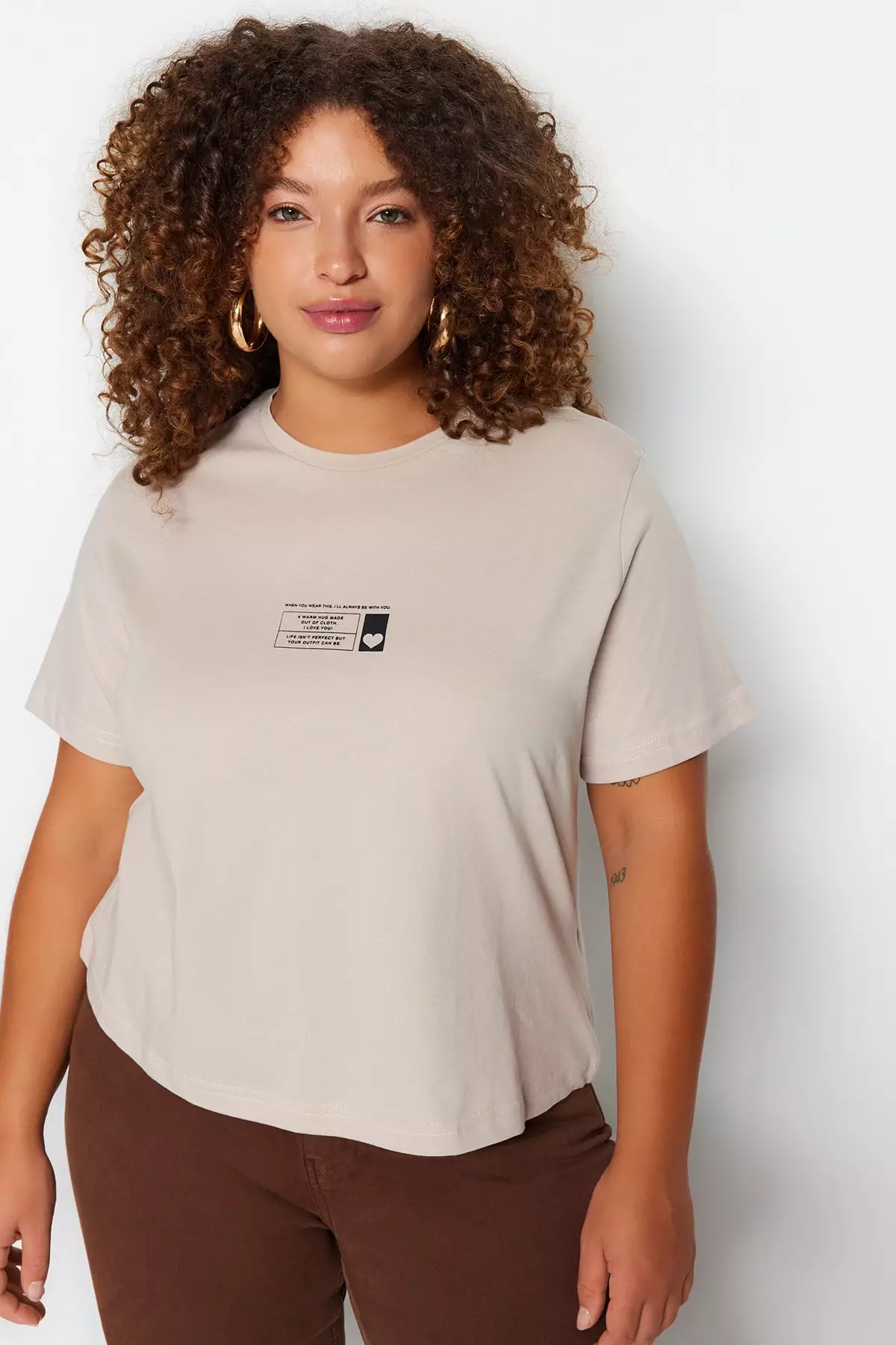 Women's Seamless Long Sleeve Crop Top - All In Motion™ Brown XL