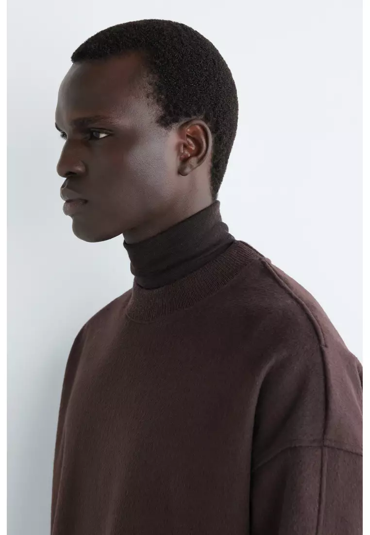 OVERSIZED MERINO-WOOL JERSEY JUMPER