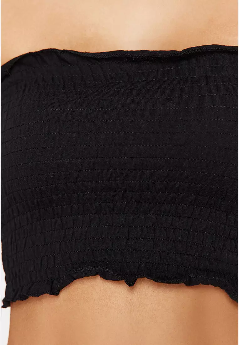 Smocked Crop Top