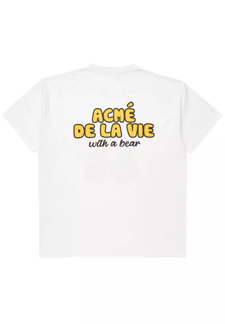 [ADLV] Acmedelavie PANCAKE BEAR Short Sleeve T-Shirt White