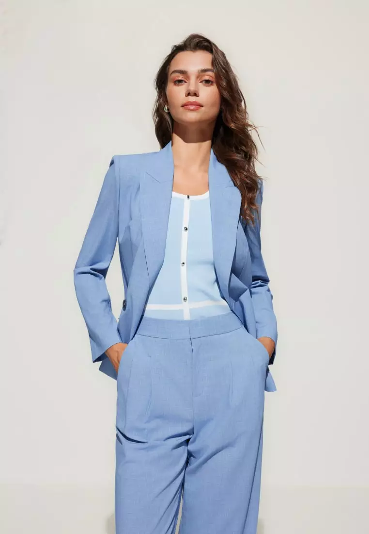 G2000 Rayon Blend Double -Breasted Suit Blazer