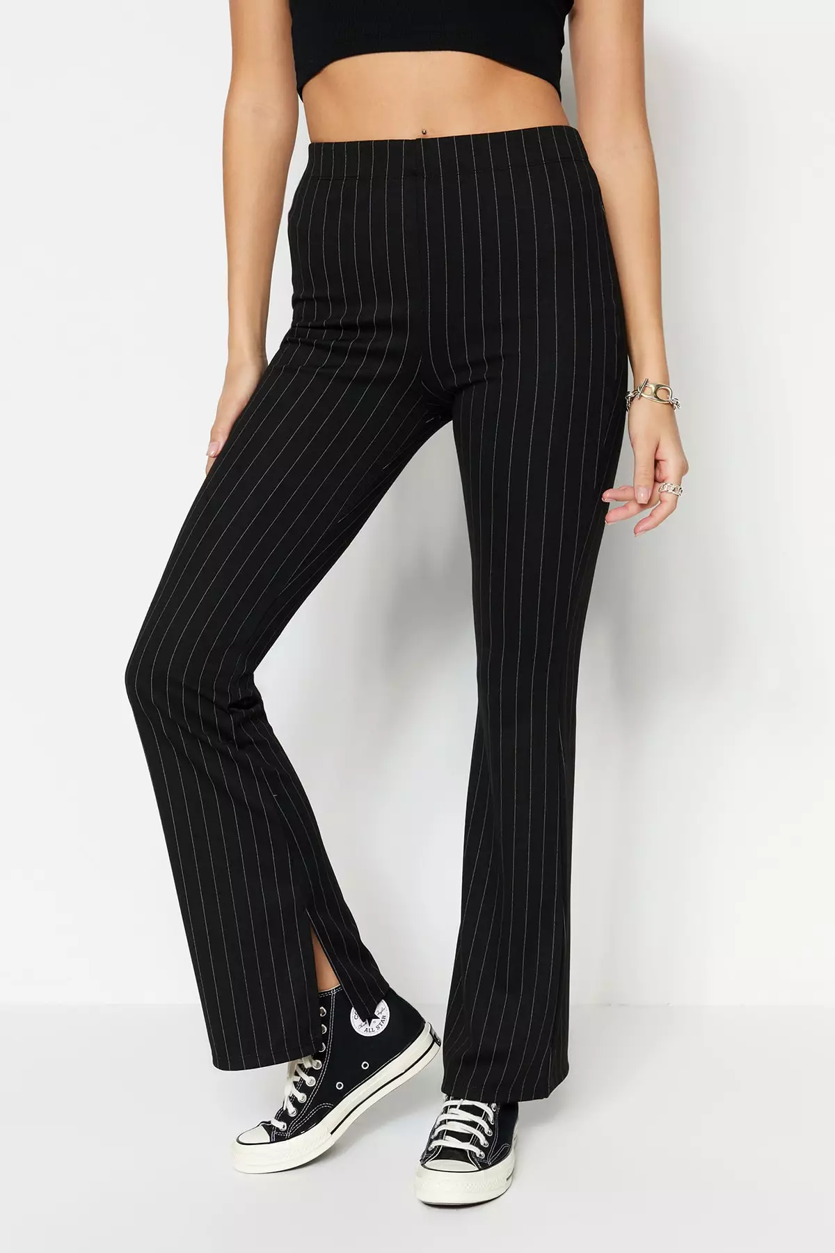 Slit Flared Pants