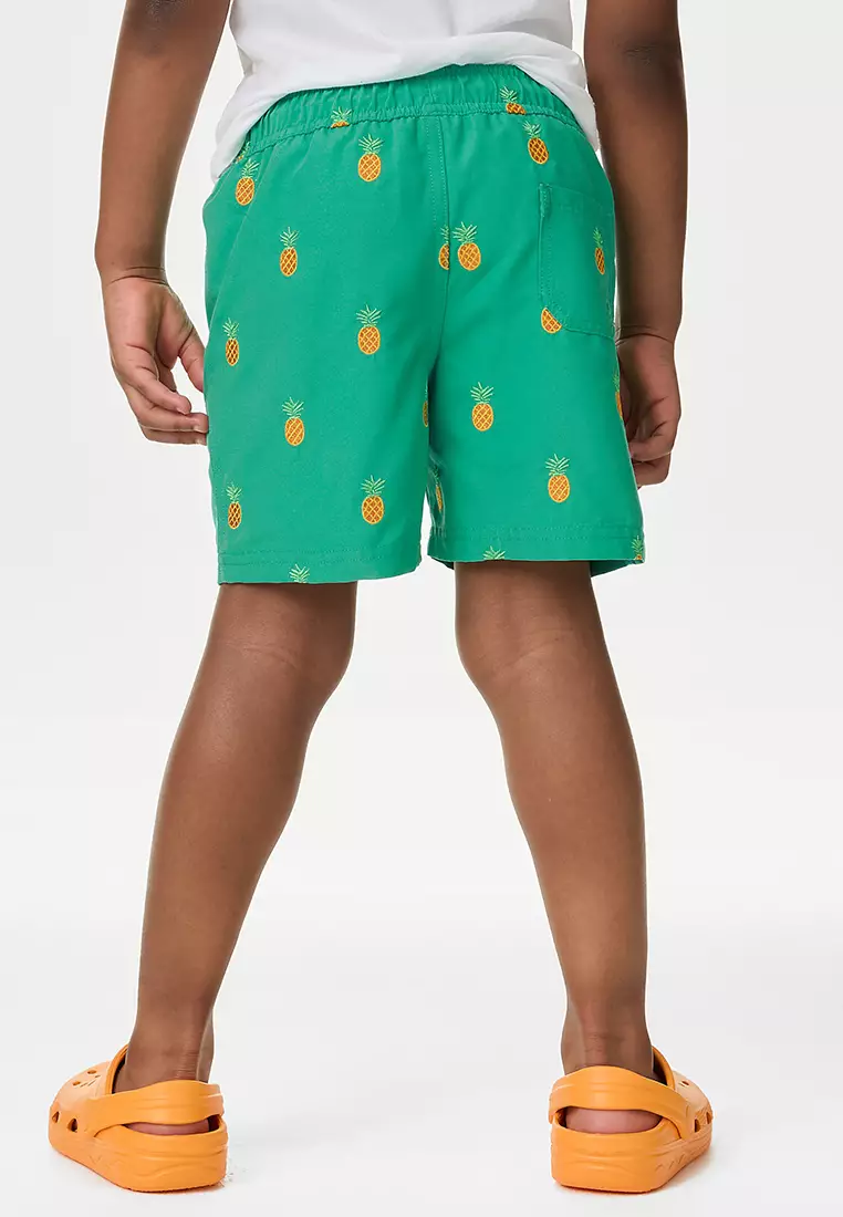 Embroidered Swim Shorts