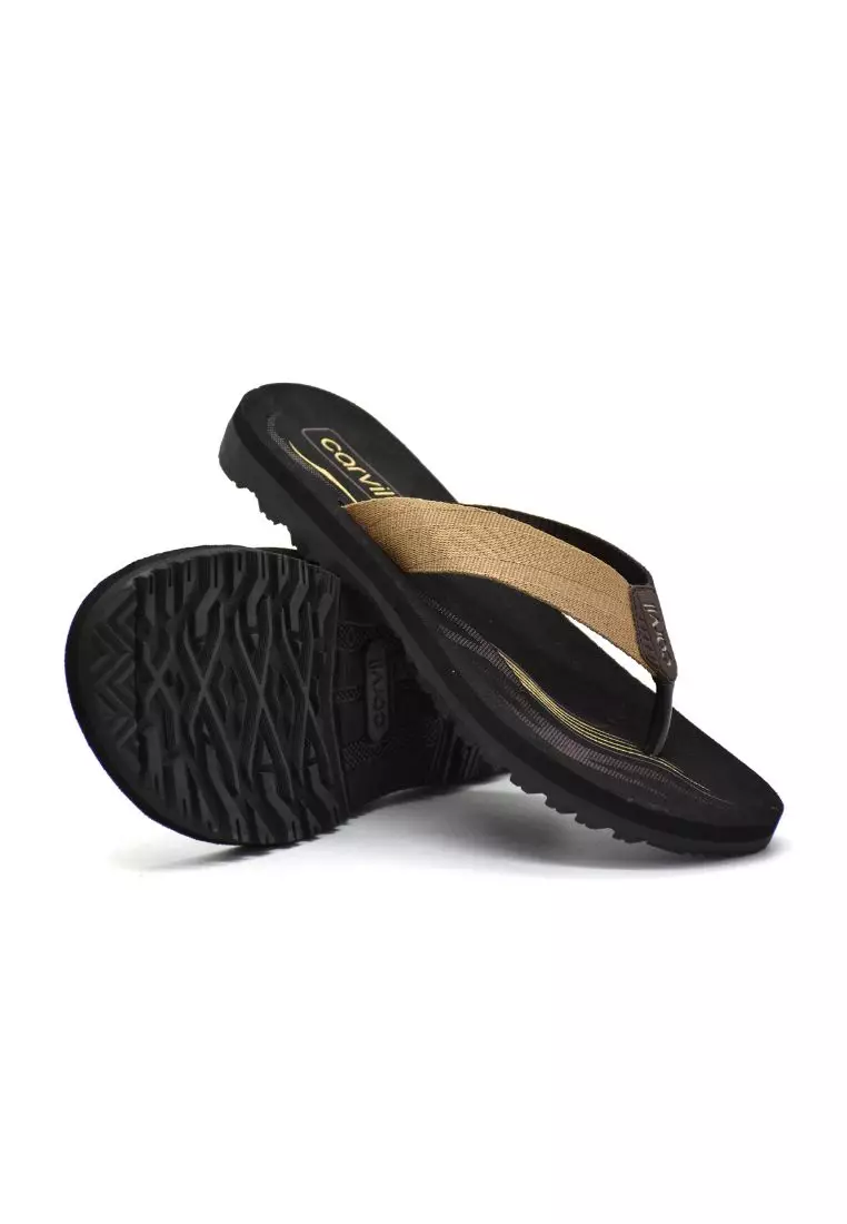 Carvil Sandal Pria Xabreno-M Brown/Beige