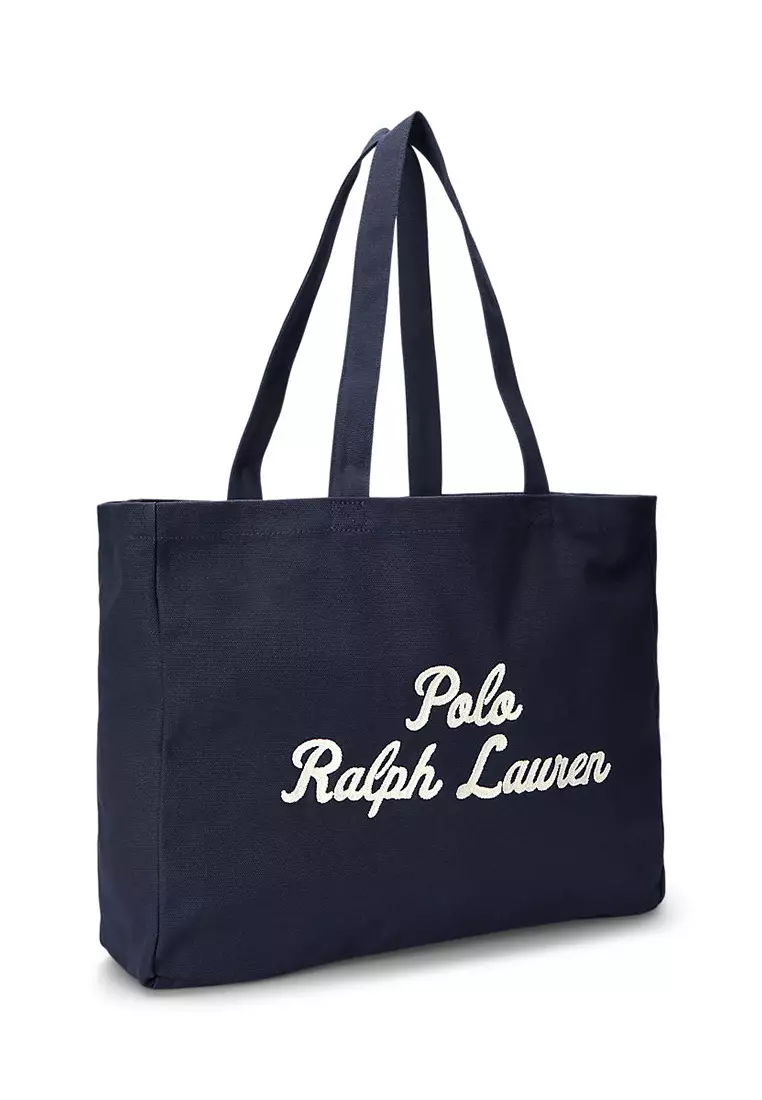 Buy Polo Ralph Lauren Embroidered Canvas Tote Online Zalora Philippines