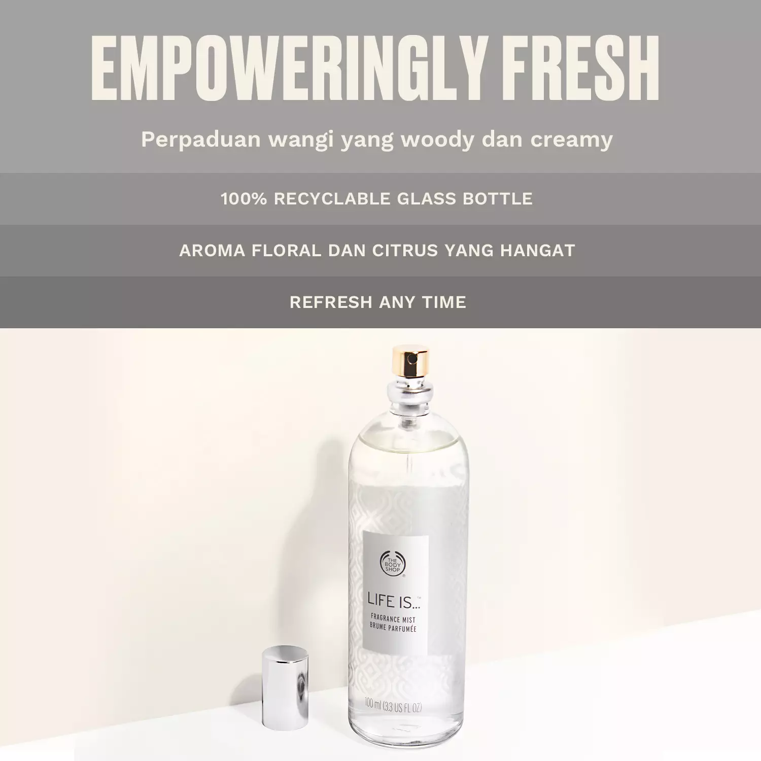 The Body Shop Life Is Body Mist Fragrance 100ml