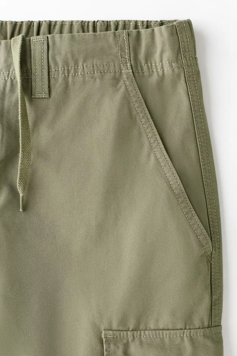 Relaxed Fit Cotton cargo trousers