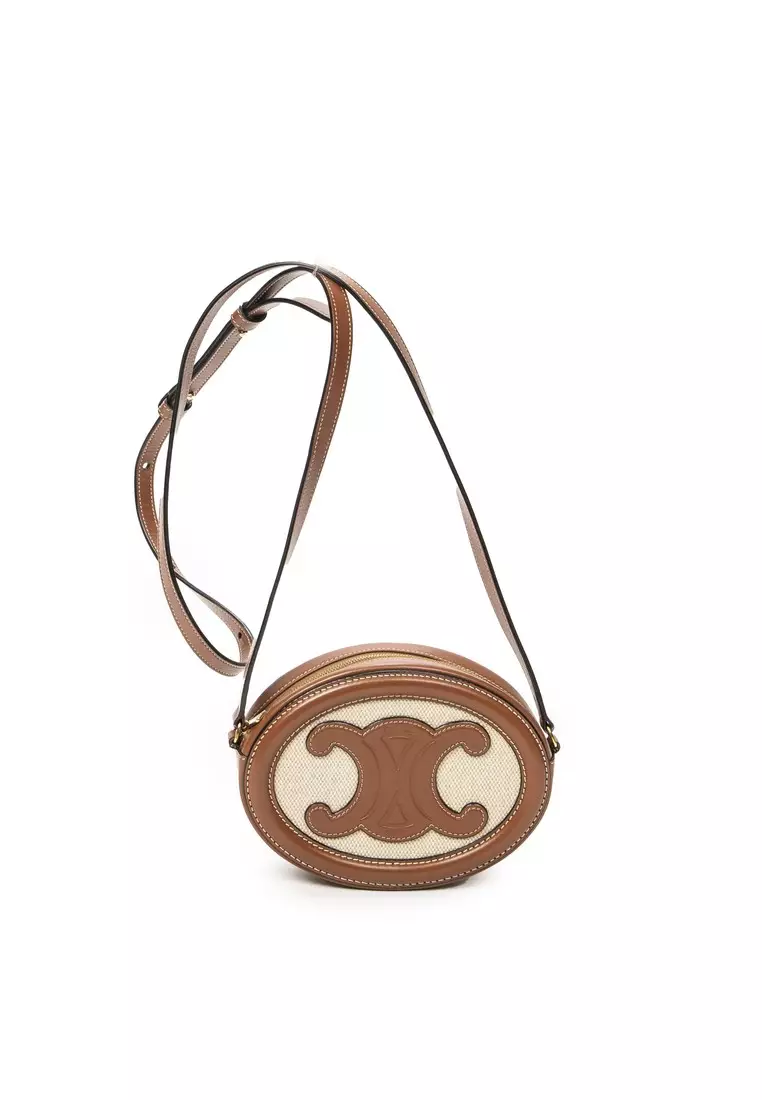 セリーヌ Buy CELINE Pre-Loved Triomphe Oval Crossbody 2026 Online | ZALORA