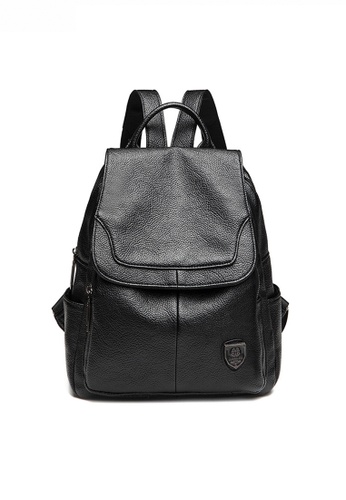 Twenty Eight Shoes black Stylish Faux Leather College Backpack JW CL-C9816 C19D4AC51829F4GS_1
