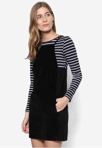 Motesprit門市o 天鵝絨迷你連身裙, 服飾, 洋裝