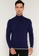 CK CALVIN KLEIN blue Recycled Cashmere Turtleneck Sweater 1E34DAAF39F842GS_1