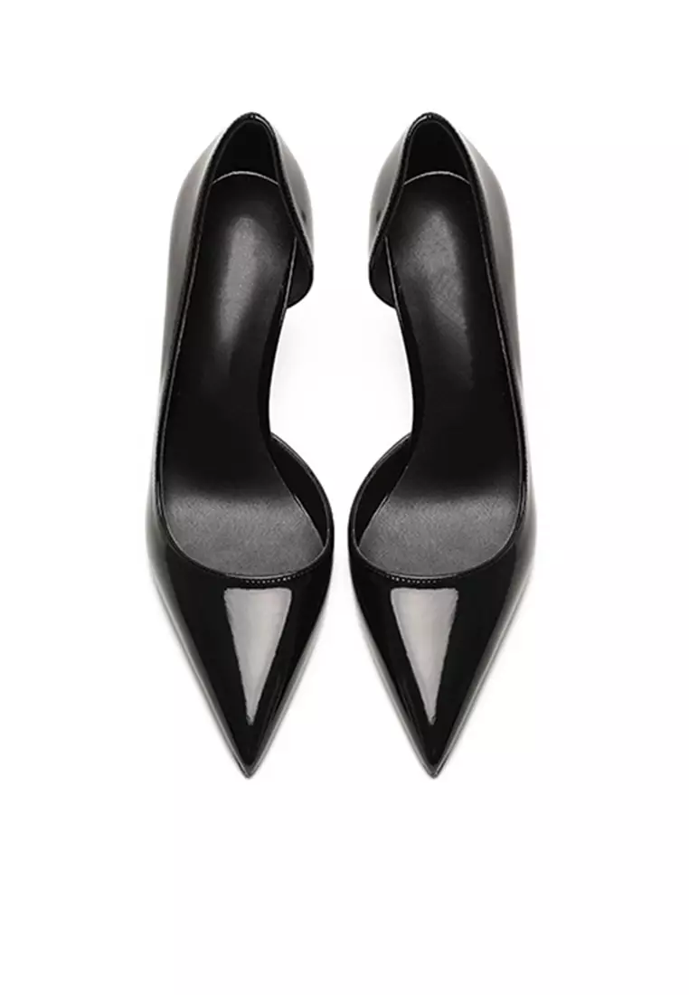 6CM Pointed Patent D'Orsay High Heel Shoes HZL164
