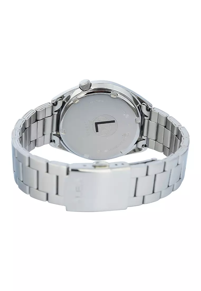 Jam Tangan Wanita Alba AG8M37X1 Light / Tiffany Blue Patterned Dial - Stainless Steel