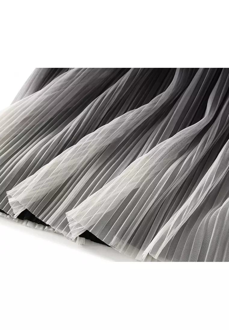 Gradient Pleated Skirt AF0872