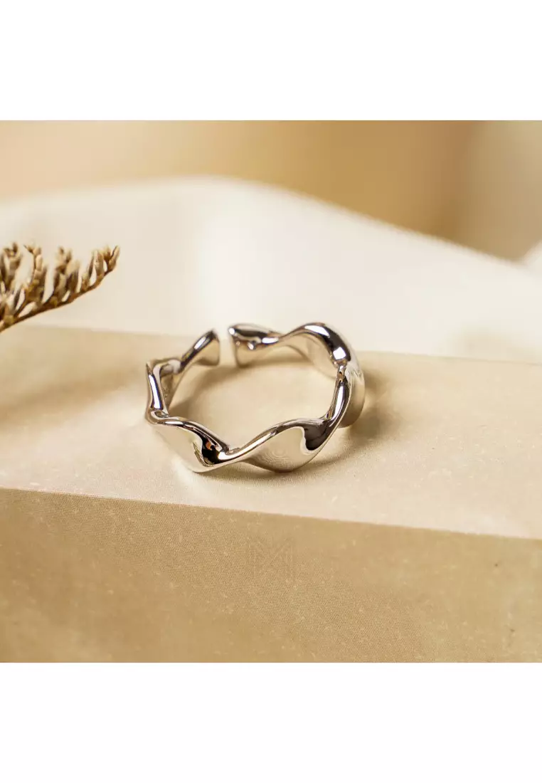 White gold sterling best sale silver