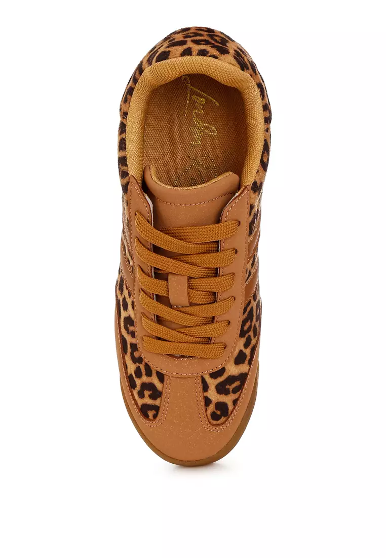 London Rag Leopard Print Flat Heel Sneakers 2026 | Buy London Rag