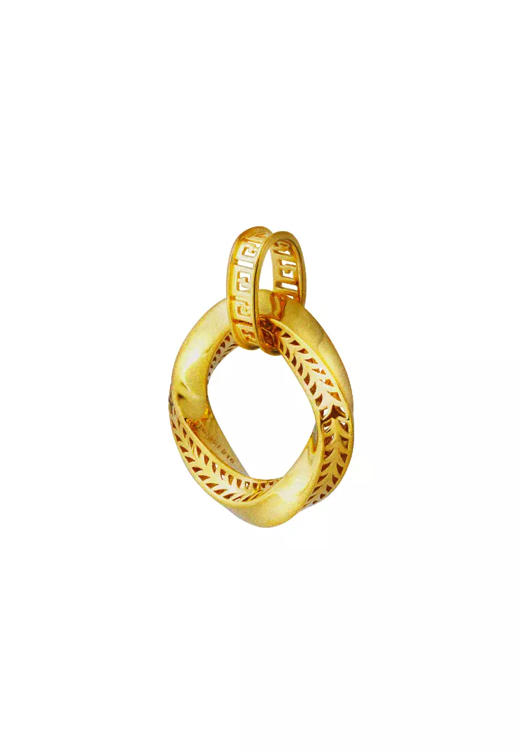 TOMEI【和顺圆满】Satisfactory Perfect Pendant, Yellow Gold 916