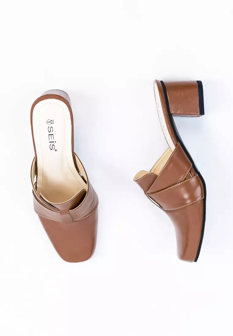 SEIS Savero Sandal Mules Wanita Heels 5 cm
