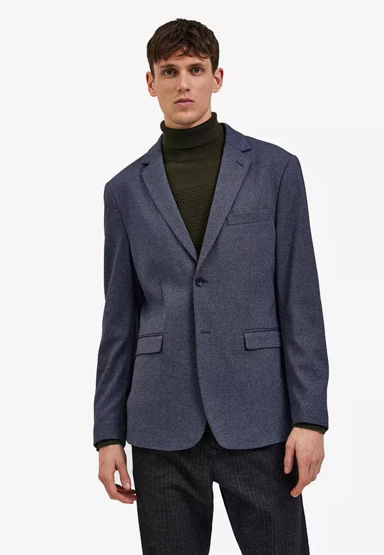 Buy online Grey Wool Casual Blazer from Blazers for Men by