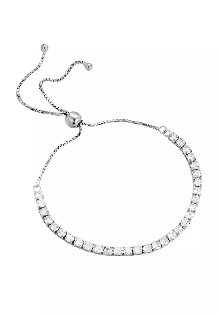 White zircon tennis on sale bracelet