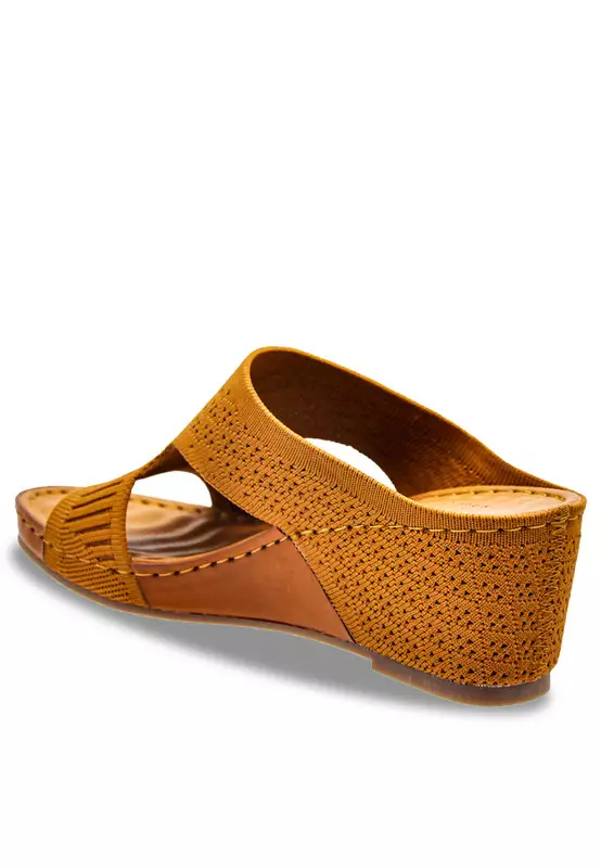 Comfort Slip On Wedge Sandals