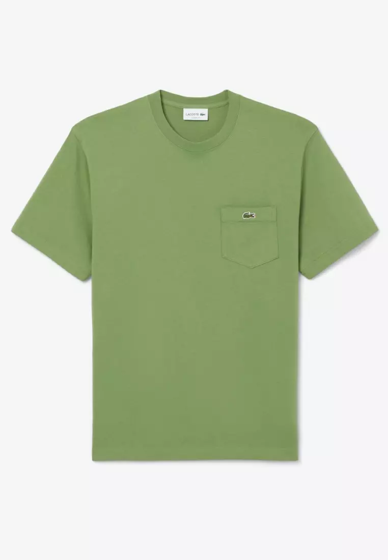Cotton T-shirt with Breast Pocket