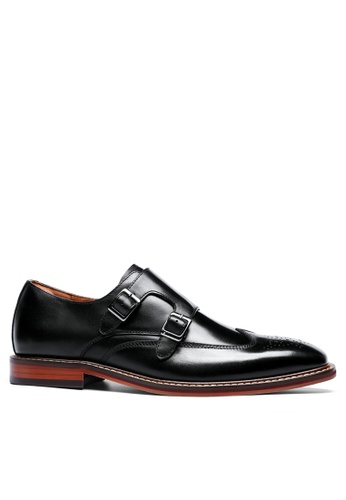 Twenty Eight Shoes black Galliano Leathers Monk Strap Shoes DS8678-51-52 D66E7SHC16436AGS_1