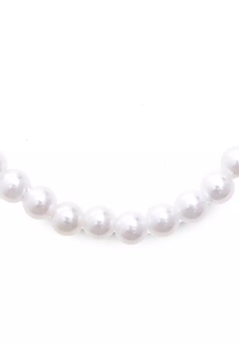 Sayz Konektor Masker Mutiara Pengait Mask Elegant Untuk Hijab Premium Quality - Putih