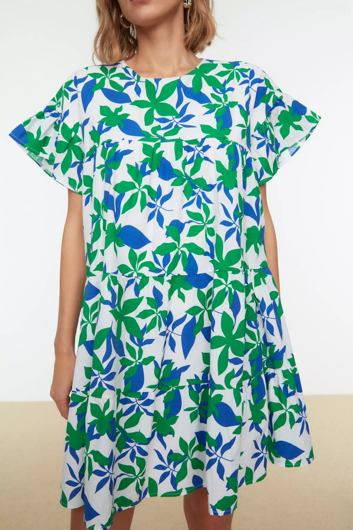 Patterned Mini Dress