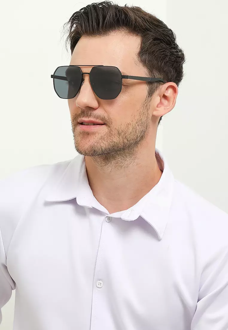Polarized Stainless Frame OffDuty Aviator Sunglasses
