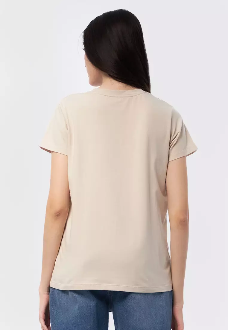 Basic Round Neck Cotton T-Shirt
