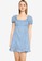 Cotton On blue Woven Lily Short Sleeve Corset Mini Dress 62561AA5CF67C3GS_1
